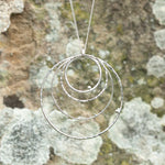 Cargar imagen en el visor de la galería, OOAK • Cosmos pendant in silver #1  (ready to ship)
