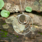 Cargar imagen en el visor de la galería, OOAK • Cosmos pendant in silver #1  (ready to ship)
