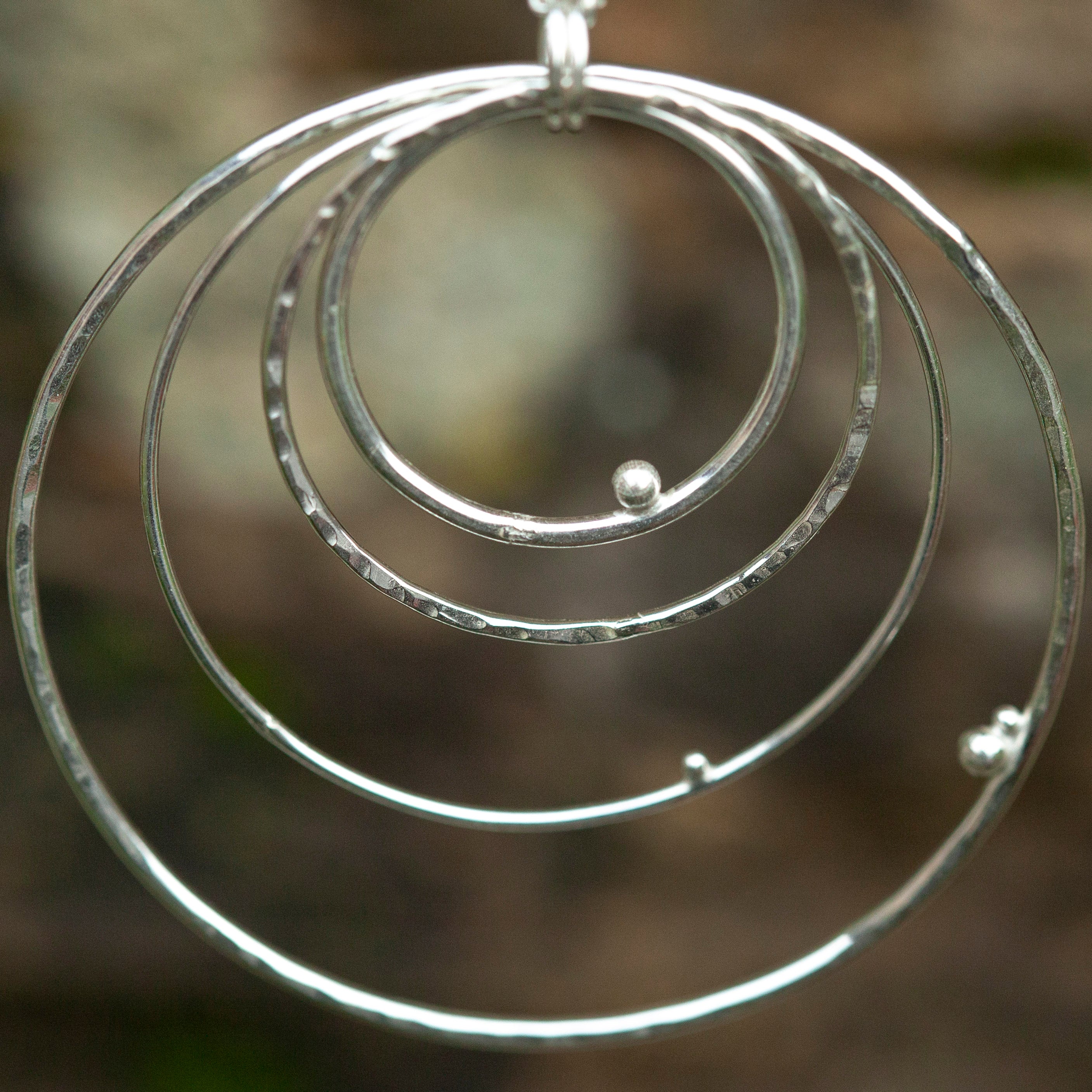 OOAK • Cosmos pendant in silver #1  (ready to ship)