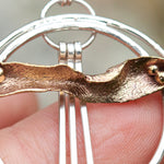 Load image into Gallery viewer, OOAK • Abstract organic pendant #1 • silver &amp; brass  (ready to ship)
