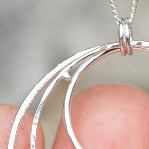 OOAK • Cosmos pendant in silver #2  (ready to ship)