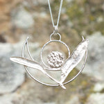 Afbeelding in Gallery-weergave laden, OOAK • Veritable leaf pendant in silver #1  (ready to ship)
