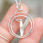 Load image into Gallery viewer, OOAK • Veritable leaf pendant in silver #2  (ready to ship)
