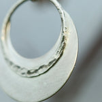 Load image into Gallery viewer, OOAK • Crescent moon pendant in silver #4  (ready to ship)
