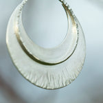 Load image into Gallery viewer, OOAK • Crescent moon pendant in silver #7 (ready to ship)
