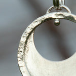 Load image into Gallery viewer, OOAK • Crescent moon pendant in silver #14 (ready to ship)
