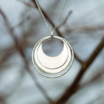 Charger l&#39;image dans la galerie, OOAK • Crescent moon pendant in silver #10 (ready to ship)
