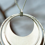 Cargar imagen en el visor de la galería, OOAK • Crescent moon pendant in silver #10 (ready to ship)
