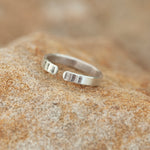Lade das Bild in den Galerie-Viewer, OOAK Ethnic ring in silver #1 • adjustable size starting at 55 (ready-to-ship)
