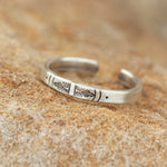 Lade das Bild in den Galerie-Viewer, OOAK Ethnic ring in silver #2 • adjustable size starting at 54 (ready-to-ship)

