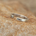 Charger l&#39;image dans la galerie, OOAK Ethnic ring in silver #2 • adjustable size starting at 54 (ready-to-ship)
