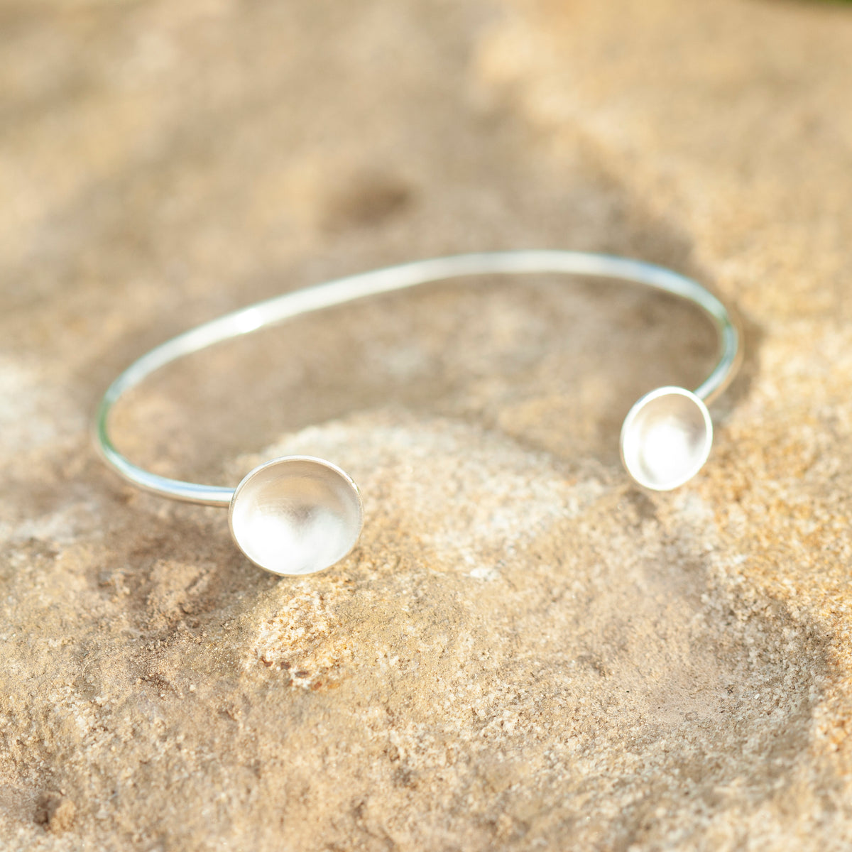 Bracelet Edge elegance en argent pièce unique #4 •  5,5cm (prêt à expédier)