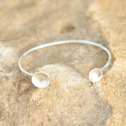 Bracelet Edge elegance en argent pièce unique #4 •  5,5cm (prêt à expédier)