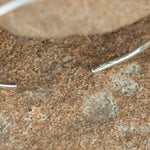 Cargar imagen en el visor de la galería, OOAK Simple thin bracelet in silver #1 • size 5,5cm (ready-to-ship)
