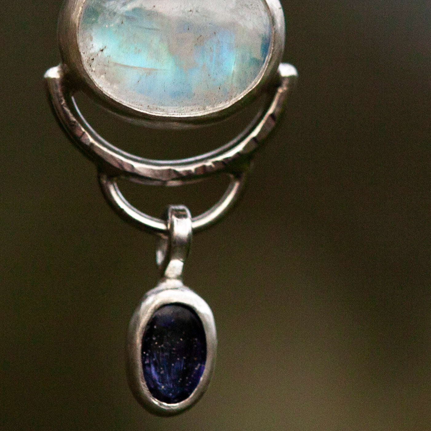 OOAK • Osmose pendant #2 ~ silver, labradorite and.. amethyst? (ready to ship)