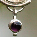 Cargar imagen en el visor de la galería, OOAK • Osmose pendant #3 ~ silver, rutilated quartz, amethyst and fern (ready to ship)
