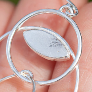 OOAK Cosmos earrings #10 ~ silver & white labradorite (ready-to-ship)