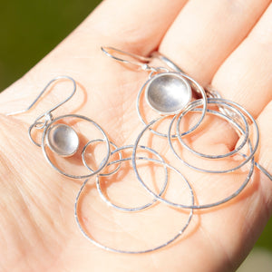 OOAK Cosmos earrings #11 ~ silver (ready-to-ship)