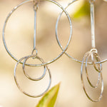 Load image into Gallery viewer, OOAK Cosmos earrings #12 ~ silver (ready-to-ship)
