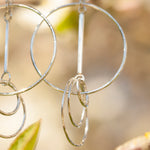 Lade das Bild in den Galerie-Viewer, OOAK Cosmos earrings #12 ~ silver (ready-to-ship)
