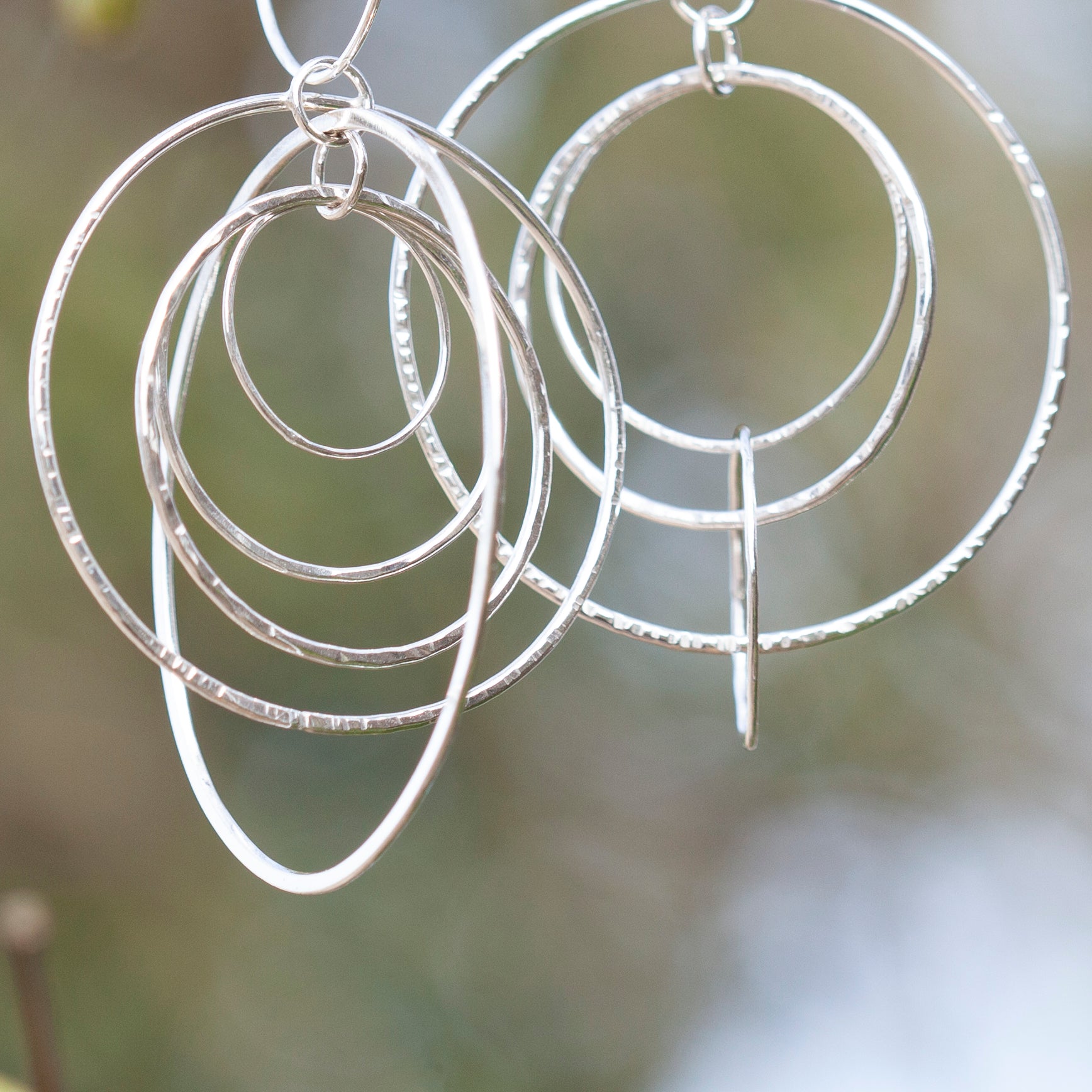 OOAK Cosmos earrings #6 ~ silver (ready-to-ship)