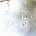 Charger l&#39;image dans la galerie, OOAK Cosmos earrings #7 ~ silver (ready-to-ship)
