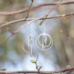 Charger l&#39;image dans la galerie, OOAK Cosmos earrings #9 ~ silver (ready-to-ship)
