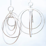 Afbeelding in Gallery-weergave laden, OOAK Cosmos earrings #9 ~ silver (ready-to-ship)
