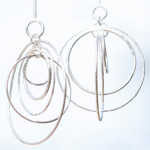 OOAK Cosmos earrings #9 ~ silver (ready-to-ship)