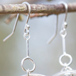Charger l&#39;image dans la galerie, OOAK Cosmos earrings #9 ~ silver (ready-to-ship)
