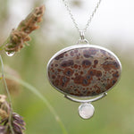 Load image into Gallery viewer, OOAK pendant with stone #15 • jasper &amp; labradorite  (ready to ship)
