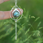 Cargar imagen en el visor de la galería, OOAK pendant with stone #10 • Labradorite  (ready to ship)
