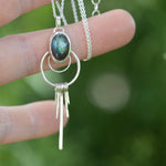 Afbeelding in Gallery-weergave laden, OOAK pendant with stone #11 • Labradorite  (ready to ship)
