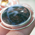 Load image into Gallery viewer, OOAK pendant with stone #14 • moss agate &amp; citrine  (ready to ship)
