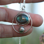 Charger l&#39;image dans la galerie, OOAK pendant with stone #9 • Labradorite  (ready to ship)
