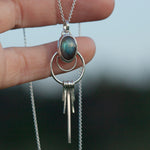 Afbeelding in Gallery-weergave laden, OOAK pendant with stone #11 • Labradorite  (ready to ship)
