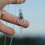 Lade das Bild in den Galerie-Viewer, OOAK pendant with stone #11 • Labradorite  (ready to ship)
