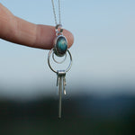 Afbeelding in Gallery-weergave laden, OOAK pendant with stone #11 • Labradorite  (ready to ship)
