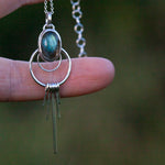 Lade das Bild in den Galerie-Viewer, OOAK pendant with stone #11 • Labradorite  (ready to ship)
