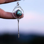 Afbeelding in Gallery-weergave laden, OOAK pendant with stone #10 • Labradorite  (ready to ship)
