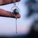 Afbeelding in Gallery-weergave laden, OOAK pendant with stone #10 • Labradorite  (ready to ship)
