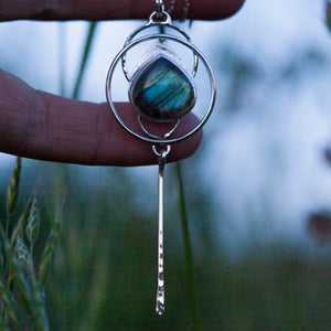 OOAK pendant with stone #10 • Labradorite  (ready to ship)