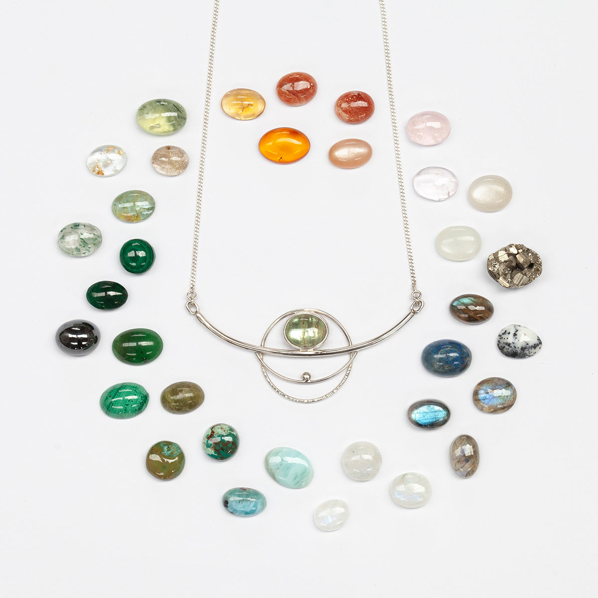 Choose Your Stone : Aya necklace  (made to order)