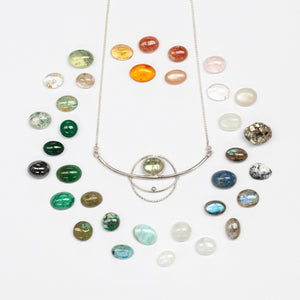 Choose Your Stone : Aya necklace  (made to order)