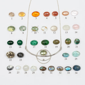 Choose Your Stone : Aya necklace  (made to order)