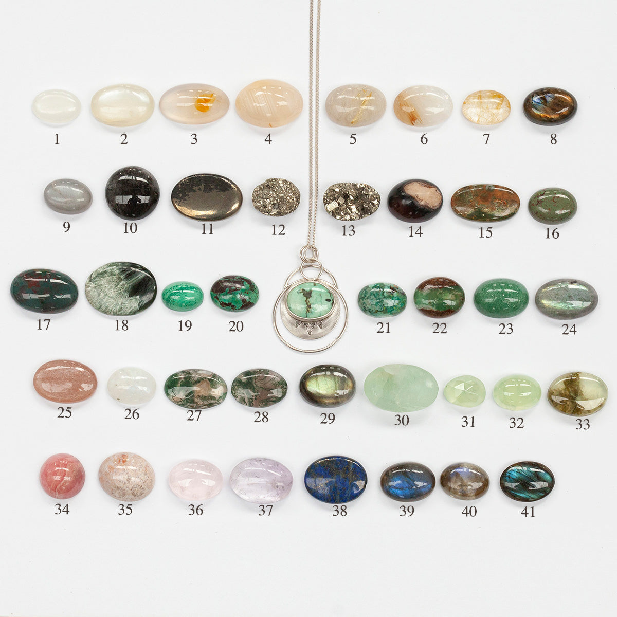 Choose Your Stone : Linka Pendant   (made to order)