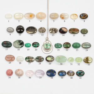 Choose Your Stone : Linka Pendant   (made to order)