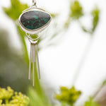 Afbeelding in Gallery-weergave laden, OOAK stone pendant #19 • Chrysocolla  (ready to ship)
