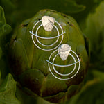 Cargar imagen en el visor de la galería, OOAK Echo earrings #40 ~ silver (ready-to-ship)
