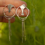 Load image into Gallery viewer, OOAK Echo earrings #41 ~ silver (ready-to-ship)
